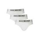 BIKKEMBERGS Ανδρικά Σλιπ 3-Pack Λευκά BKK1USP10TR