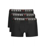 GUESS JEANS Ανδρικά Μπόξερ 3 Τεμαχίων U97G01KCD31 Μαύρα
