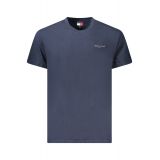 TOMMY HILFIGER ανδρικό κοντομάνικο T-shirt μπλε DM0DM21780