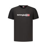 TOMMY HILFIGER , Ανδρικό κοντομάνικο T-shirt Μαύρο, DM0DM23406