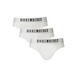 BIKKEMBERGS Ανδρικά Σλιπ 3-Pack Λευκά BKK1USP10TR