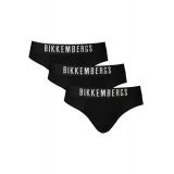 BIKKEMBERGS Ανδρικά Slip 3 Pack Μαύρο BKK1USP10TR