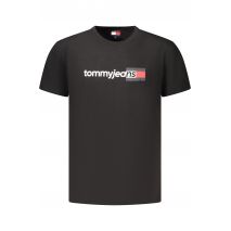 TOMMY HILFIGER , Ανδρικό κοντομάνικο T-shirt Μαύρο, DM0DM23406
