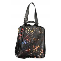 DESIGUAL Γυναικείο Μαύρο Mini Σακίδιο Πλάτης Notus Print Sumy 26WAKP25