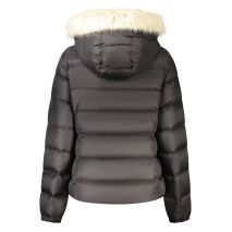 TOMMY HILFIGER Γυναικείο Μαύρο Μπουφάν με Αφαιρούμενη Κουκούλα DW0DW18312