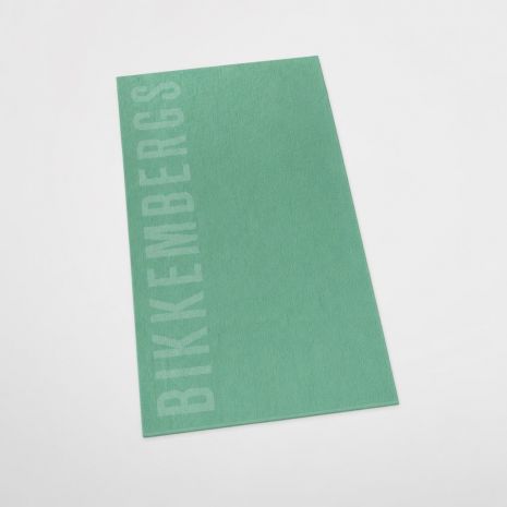 BIKKEMBERGS Πετσέτα Θαλάσσης Πράσινη mint, 90×168 cm BKK26MTW02F