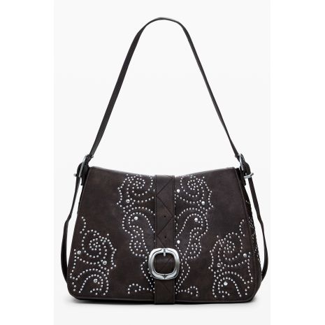 DESIGUAL γυναικεία καφέ τσάντα Poker Face Posadas 25WAXP34