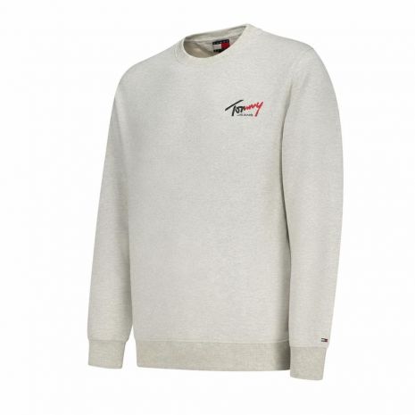 TOMMY HILFIGER Ανδρική Γκρι Φούτερ μπλούζα  DM0DM23116