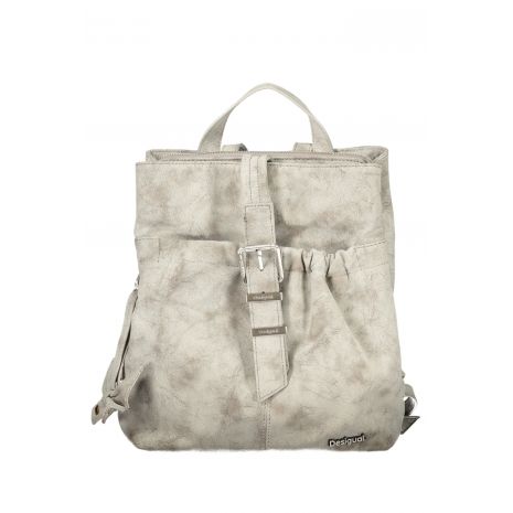 DESIGUAL Γυναικείο Mini Σακίδιο Πλάτης Nickel Sumy Straight Γκρι 26WAKP24