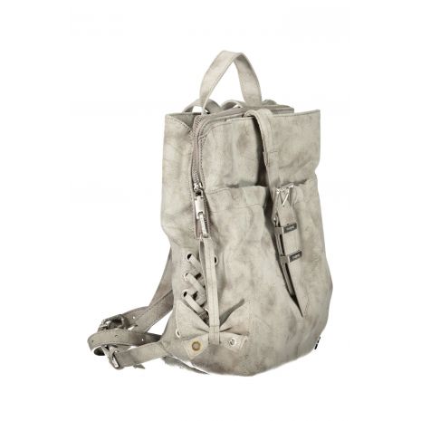 DESIGUAL Γυναικείο Mini Σακίδιο Πλάτης Nickel Sumy Straight Γκρι 26WAKP24