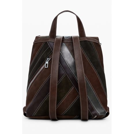 DESIGUAL Γυναικείο Καφέ Σακίδιο Πλάτης Fibonacci Hampton Mini 25WAKP26