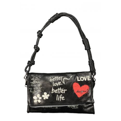 DESIGUAL γυναικεία μαύρη τσάντα WOW MURANO 26WAXP39